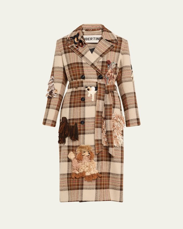 Westminster Check Belted Long Trench Coat